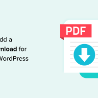 Cómo agregar una descarga de PDF para publicaciones en WordPress (método fácil)