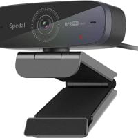 Spedal Webcam 1080P 60fps, Dos Micrófonos Estéreo, Enfoque Automático
