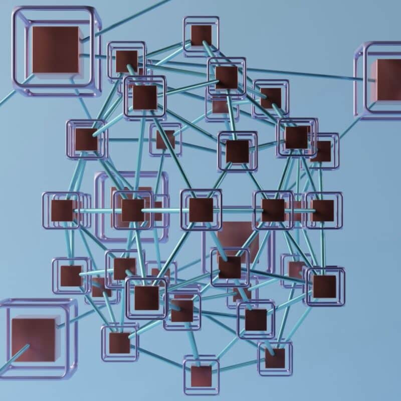 📷 Fetch.ai lanza el primer modelo Web3 AGENIC AI 3 Connected blocks illustrating blockchain project Fetch.ai launching ASI-1 Mini, a native Web3 large language model designed to support complex agentic workflows.