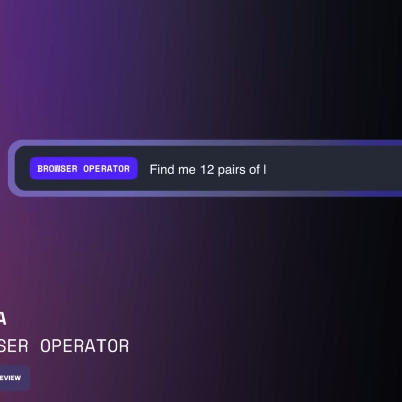 📷 Opera presenta un agente de IA integrado en el navegador 7 Screenshot of "Browser Operator," a native AI agent designed to perform tasks for users directly within the Opera browser using agentic artificial intelligence advancements that preserve privacy.