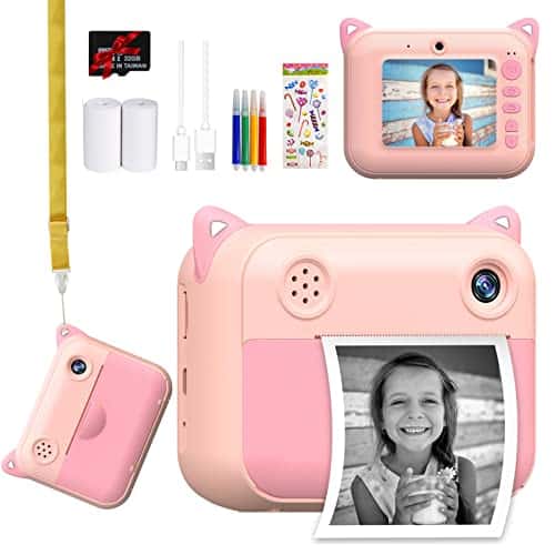Cámara de impresión instantánea para niños, cámara de impresión Creativa